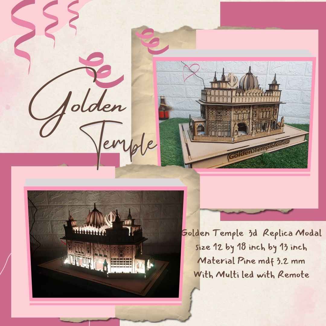 Golden Temple 3d Replica
