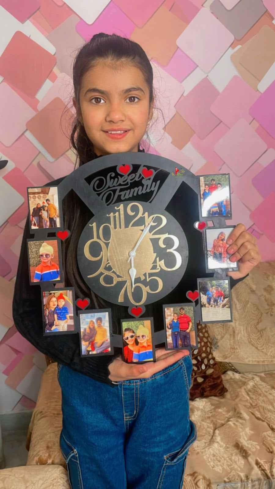 Soulmates Special Photo Wall Clock - Personalized Gift for Couples