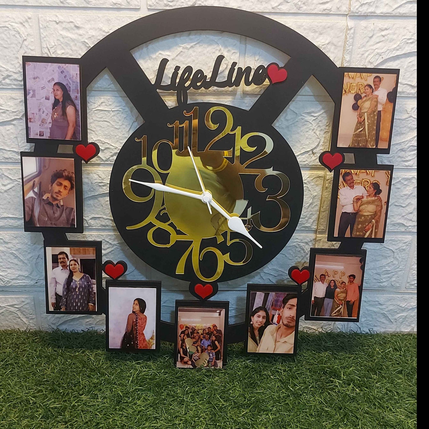 Soulmates Special Photo Wall Clock - Personalized Gift for Couples