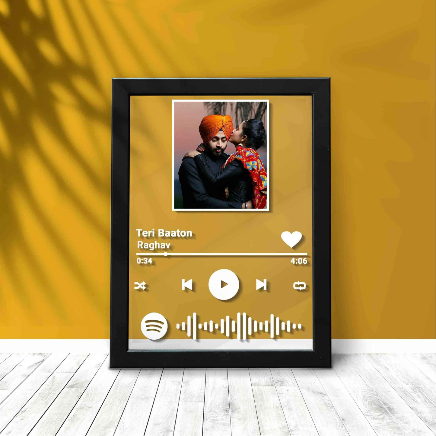 SPOTIFY SONG PLAQUE WITH FRAME