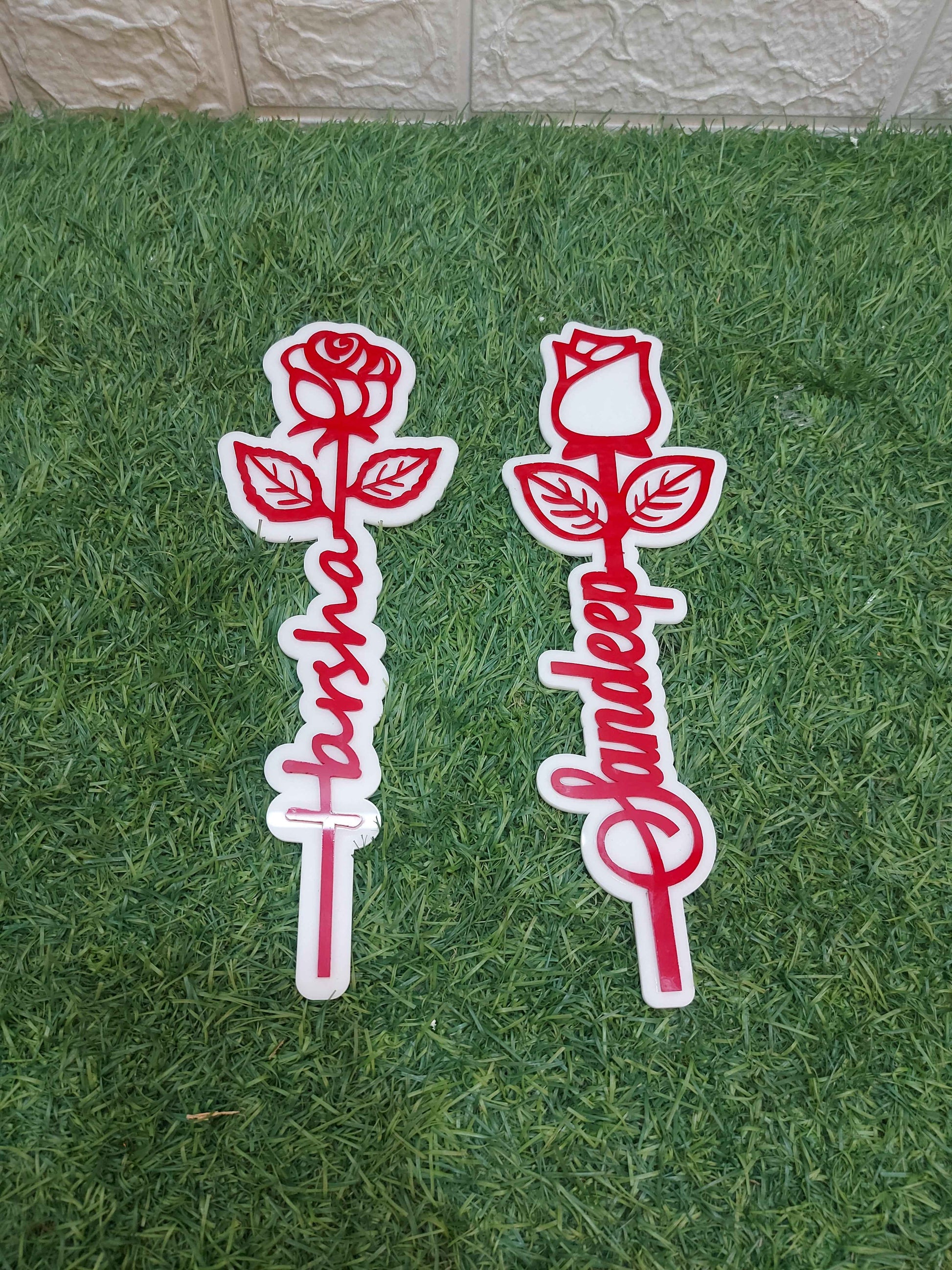 Personalized Gift For Valentine –Personalized Name Rose
