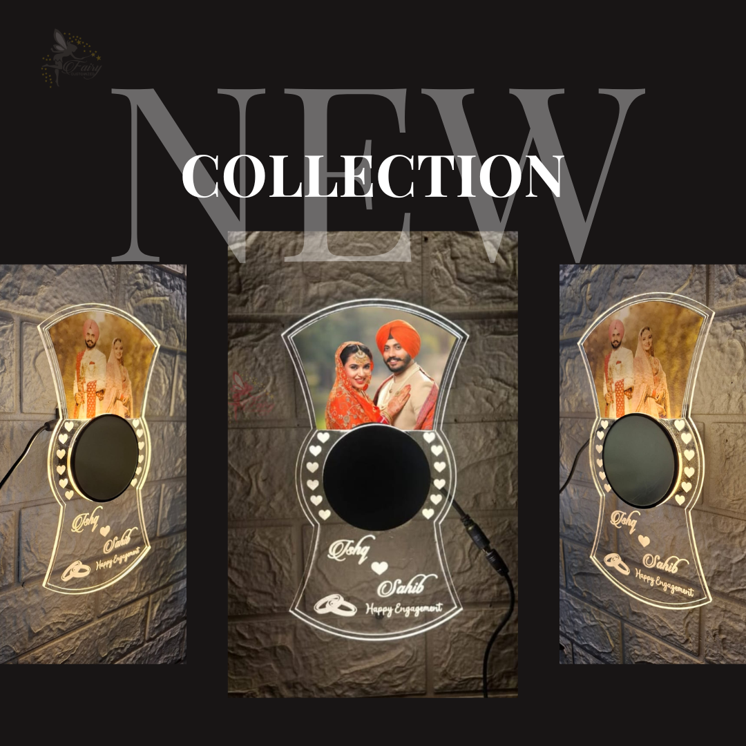 Customized Wall Hanging Acrylic Lamp with Photo & Name