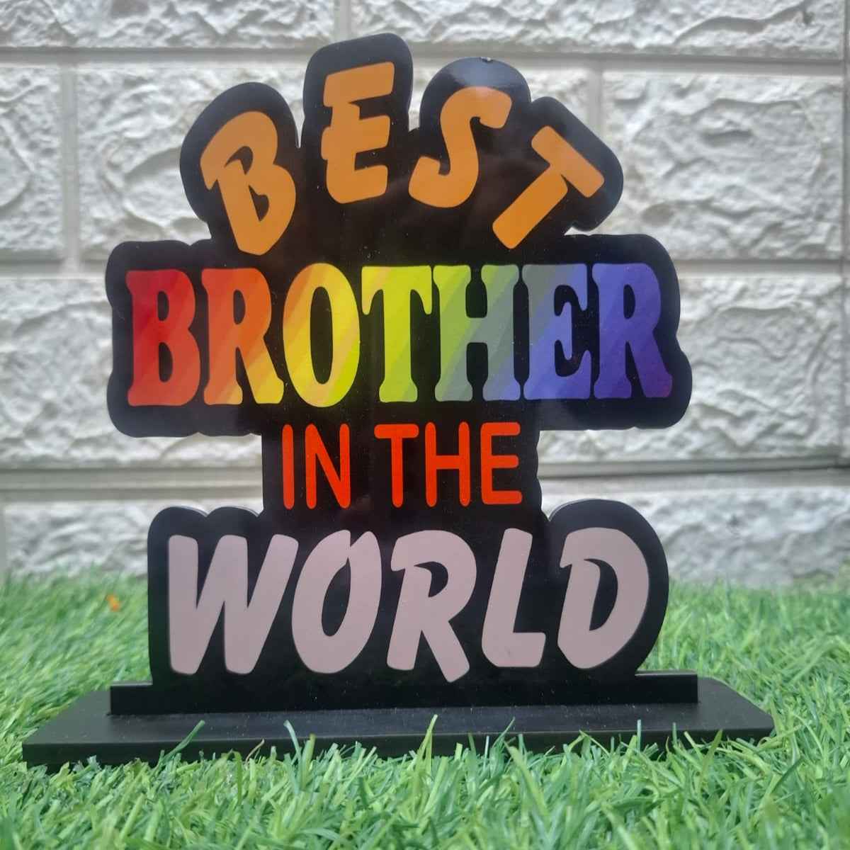 Unique Rakhi Gift for Brother – Best Brother Quote Plaque