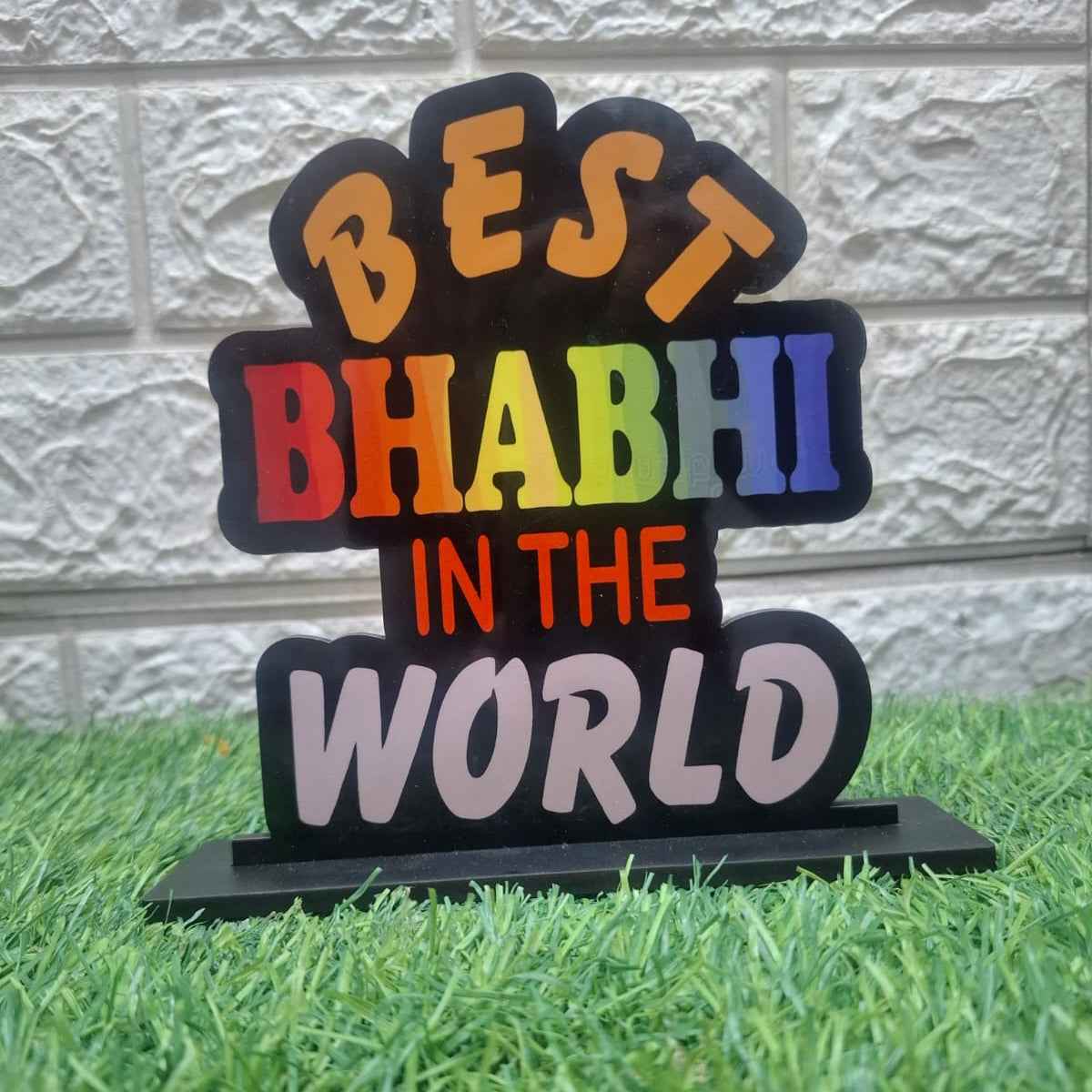 Unique Rakhi Gift for Brother – Best Brother Quote Plaque