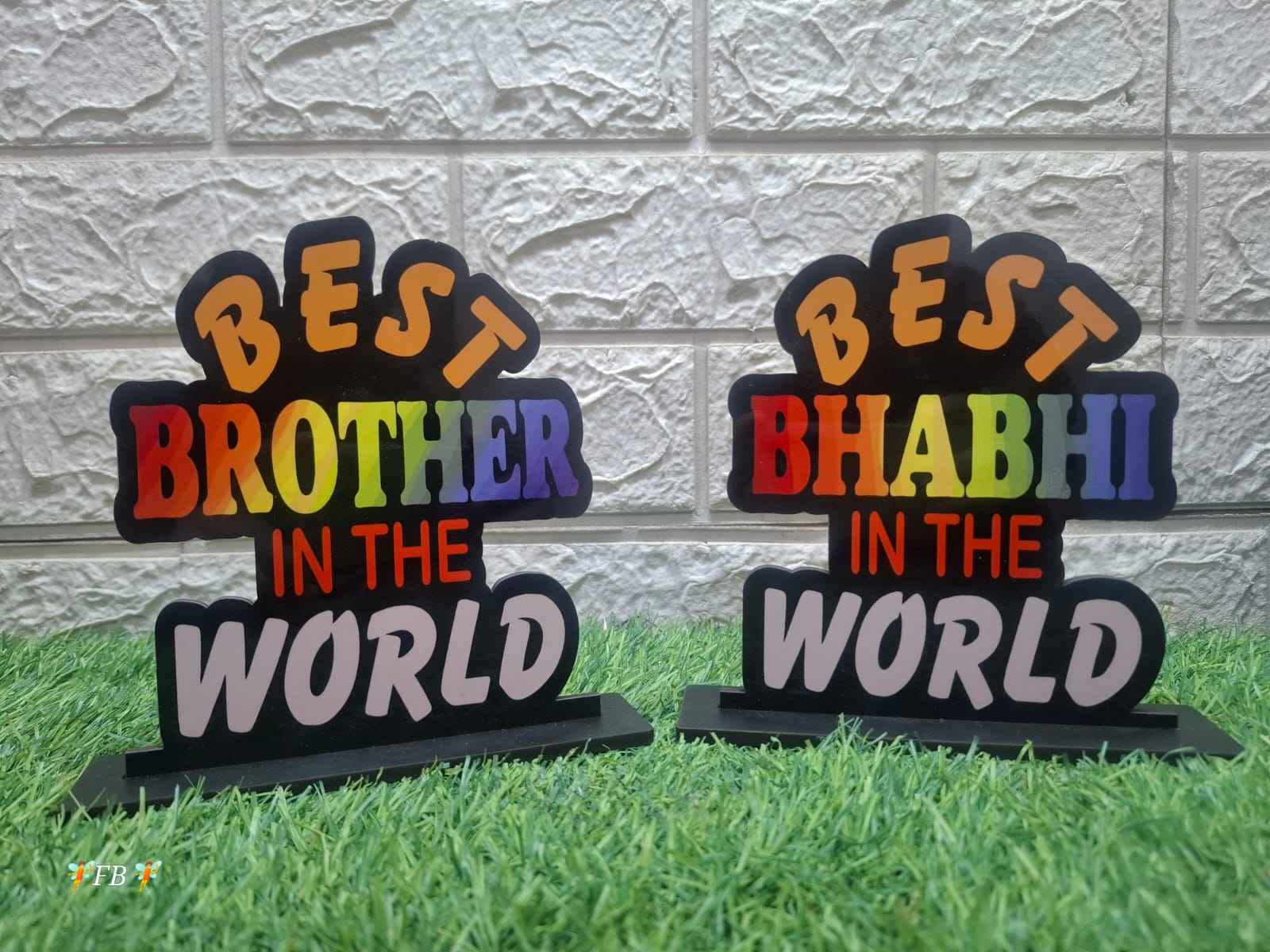 Unique Rakhi Gift for Brother – Best Brother Quote Plaque